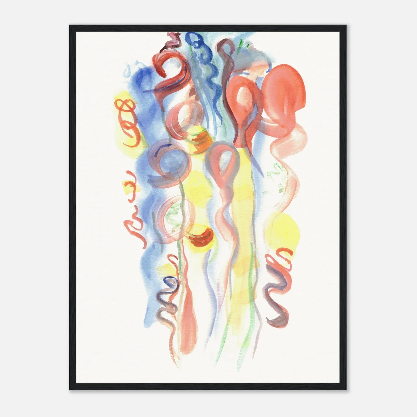 Affiche Encadrée Museum-Quality Matte Paper Wooden Framed Poste Urban Parade - Laure Leprince - Artiste Peintre