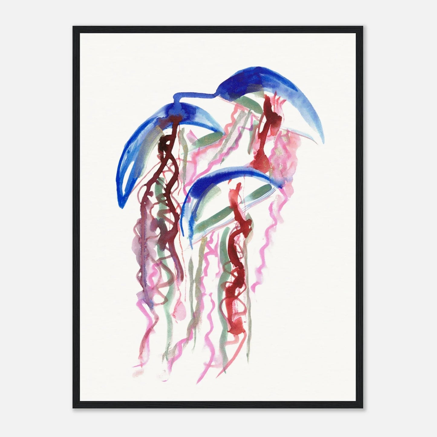 Affiche Encadrée Museum-Quality Matte Paper Wooden Framed Coral Dance - Laure Leprince - Artiste Peintre
