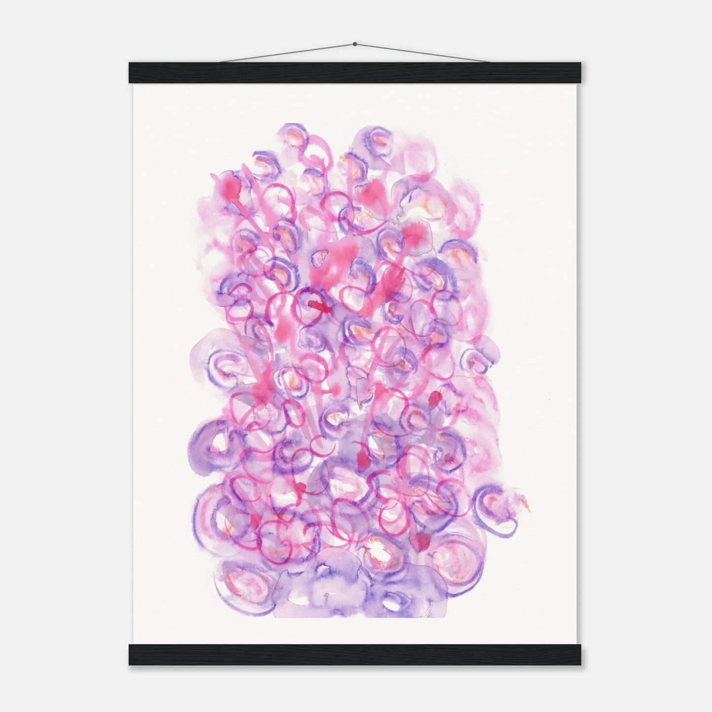 Museum-Quality Matte Paper Poster with Hanger Floraison Intime - Laure Leprince - Artiste Peintre