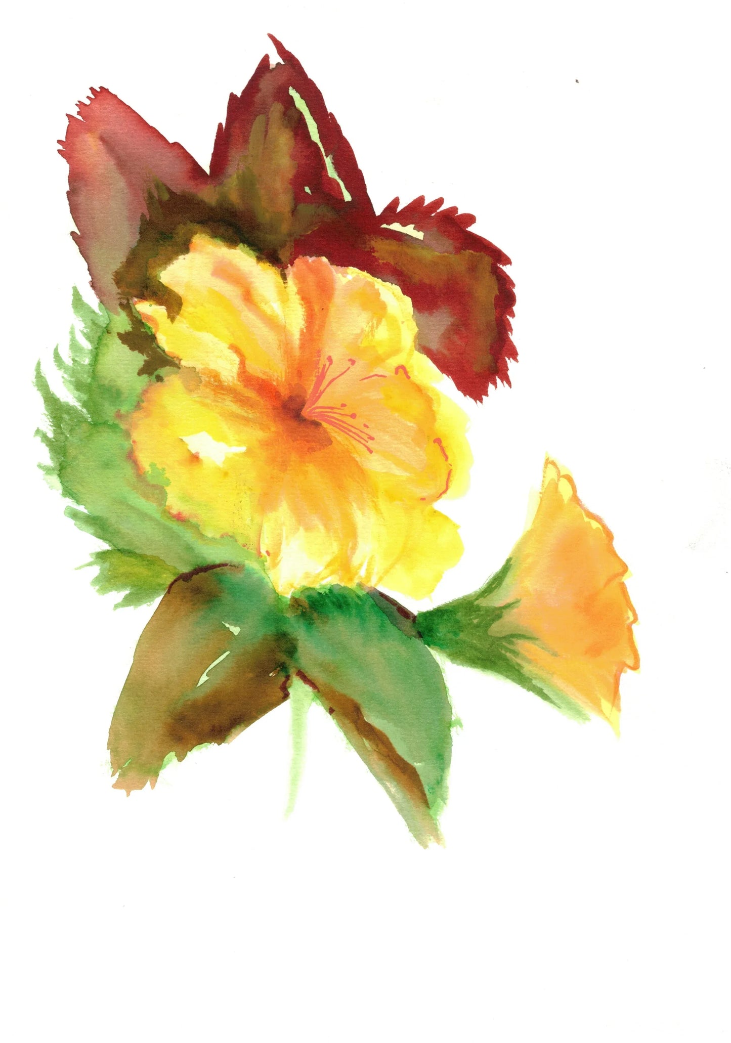 Aquarelle œuvre Originale Numérique 215 - Laure Leprince - Artiste Peintre