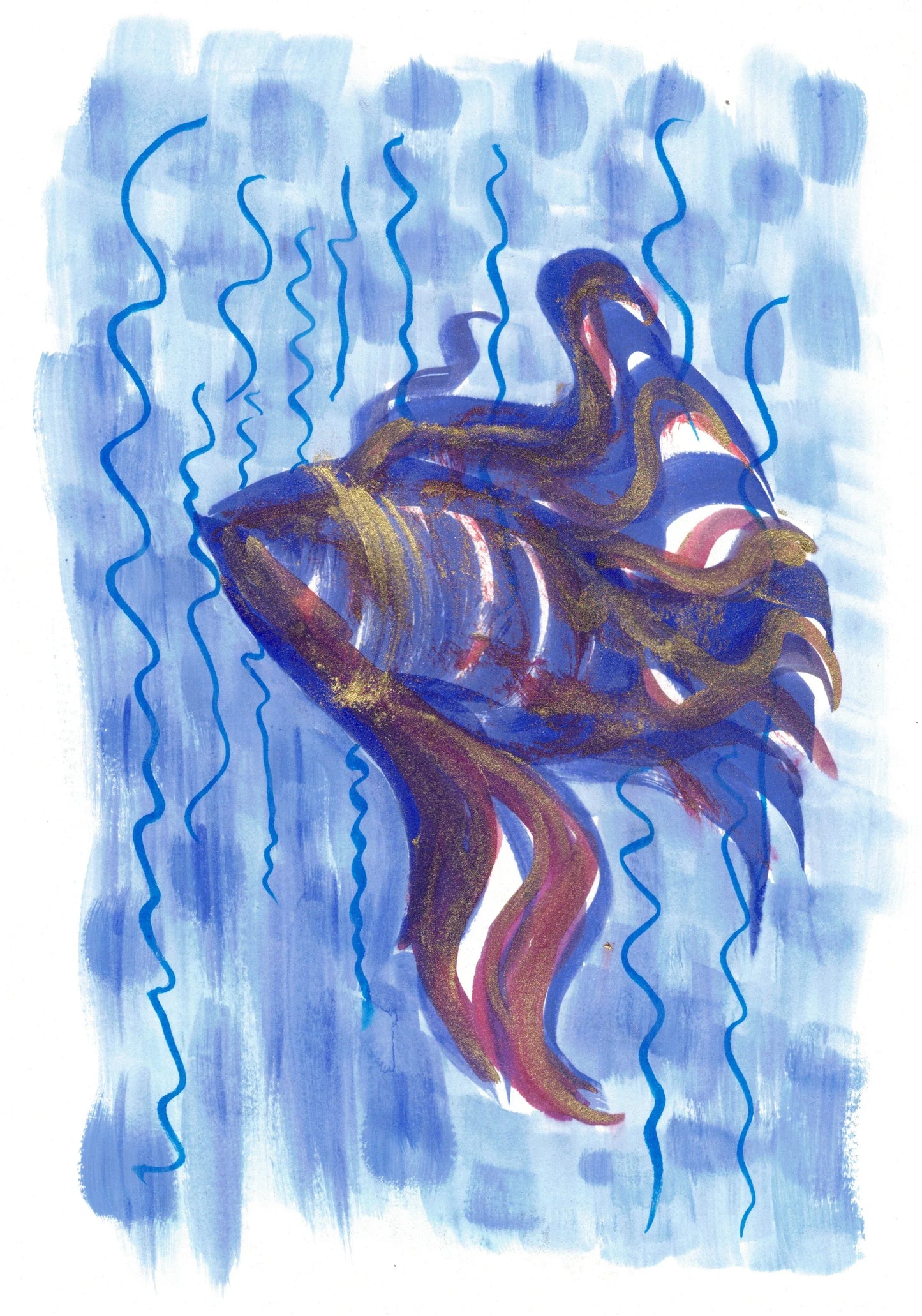 Aquarelle œuvre Originale Numérique 085 - Laure Leprince - Artiste Peintre