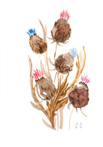 🎨 Boutons séchés – Aquarelle florale intuitive par Laure Leprince