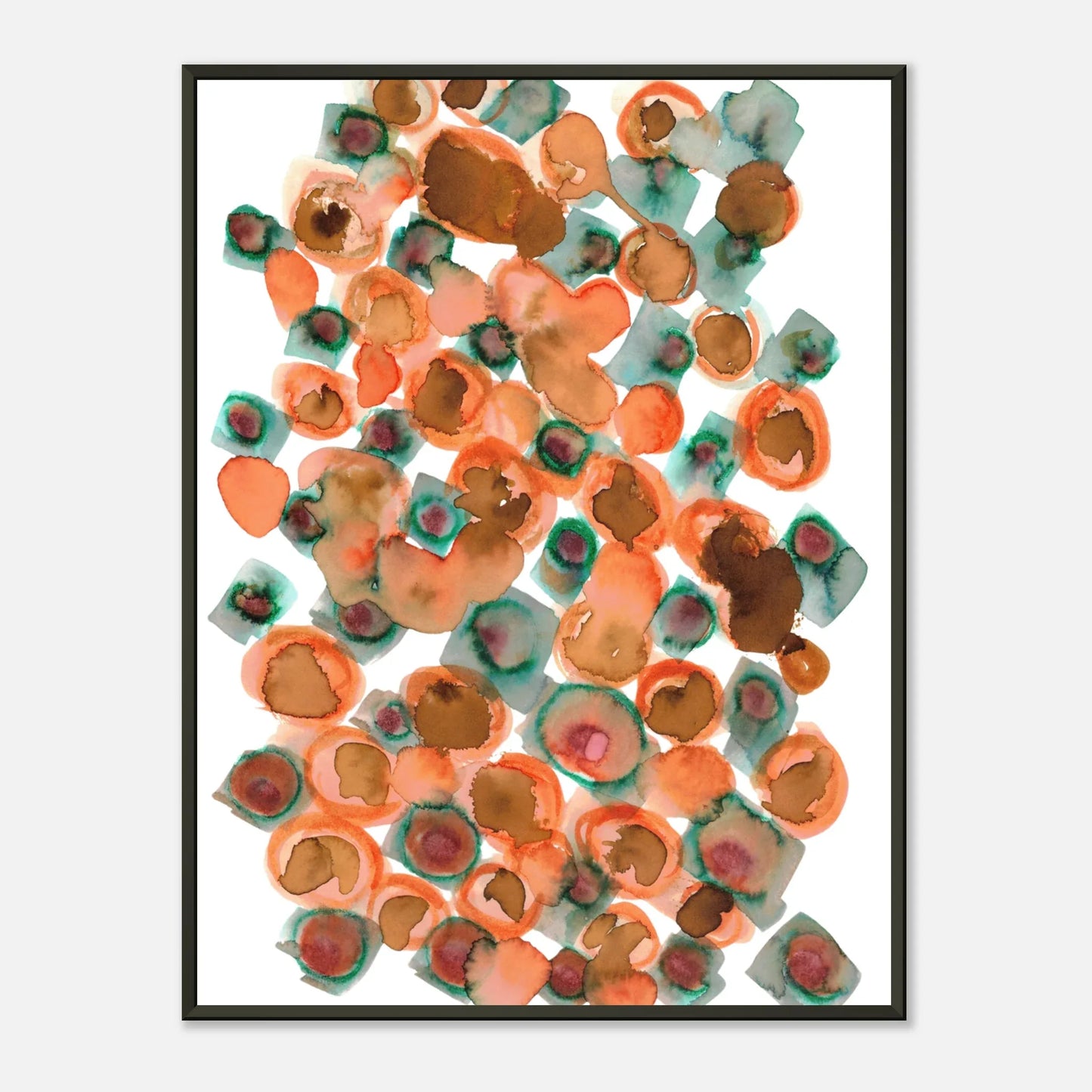 Classic Semi-Glossy Paper Metal Framed Poster Constellation D'ambre - Laure Leprince - Artiste Peintre