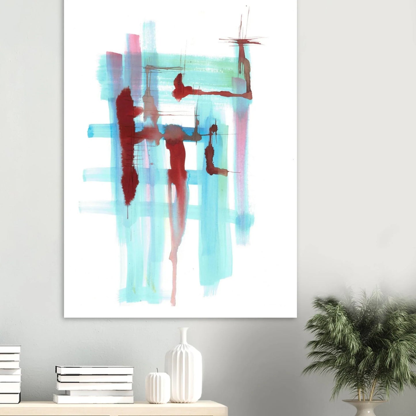 Premium Matte Paper Poster Aquarelle Originale RDJ3-10 - Laure Leprince - Artiste Peintre