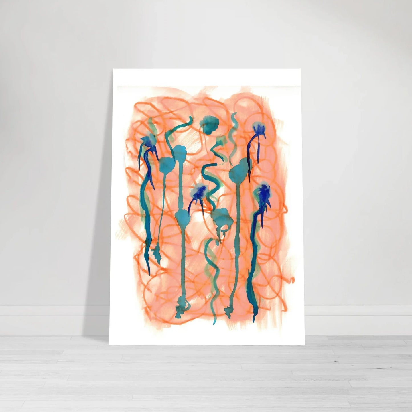 Premium Matte Paper Poster Aquarelle Originale RDJ3-8 - Laure Leprince - Artiste Peintre
