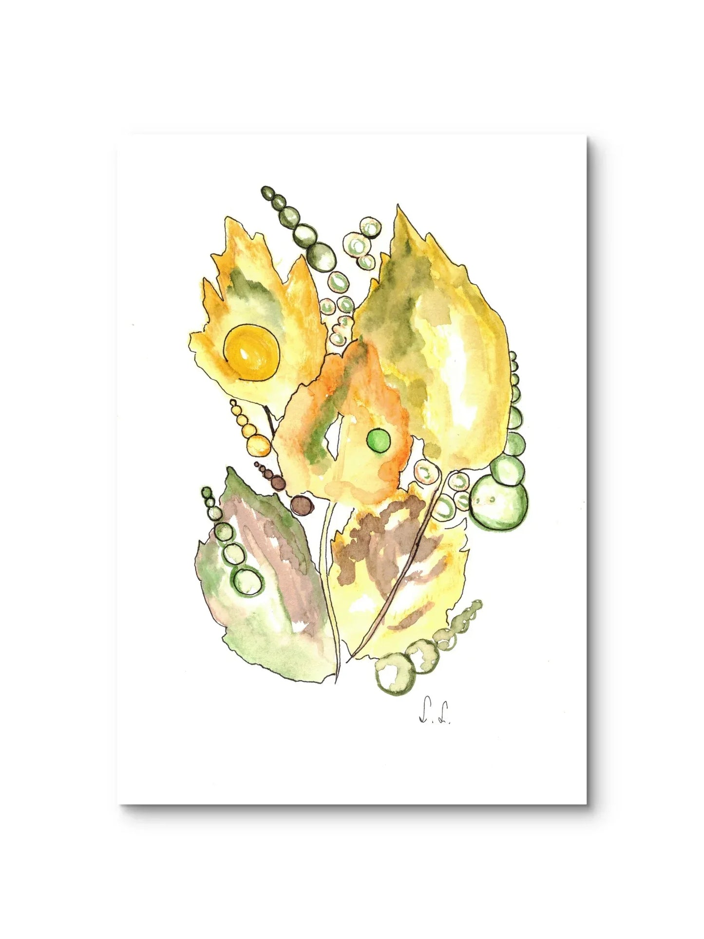 🍋 Lumière citronnée – Aquarelle lumineuse par Laure Leprince - Laure Leprince - Artiste Peintre