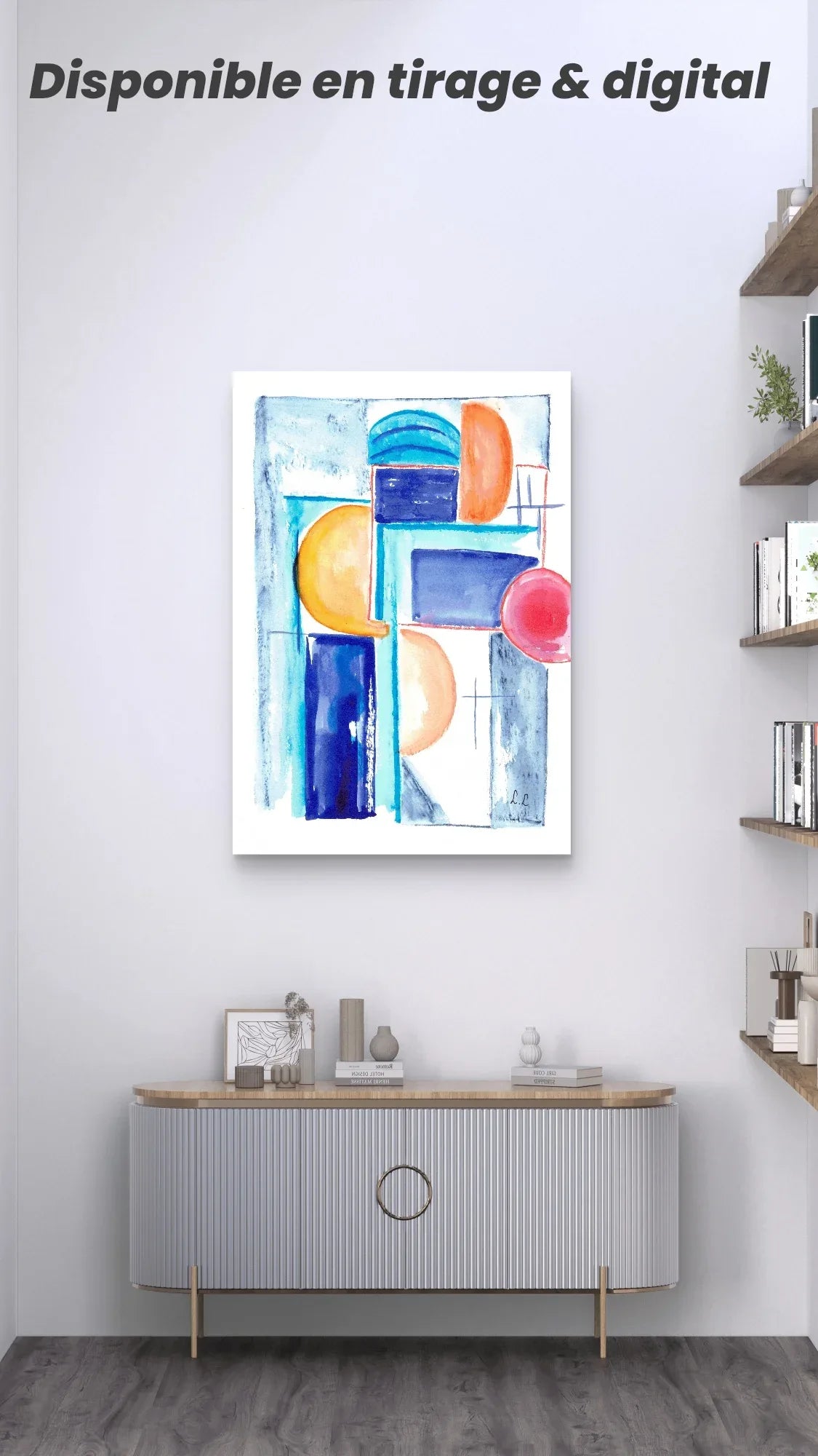Affiche sur Papier Photo Architecture solaire - Laure Leprince - Artiste Peintre