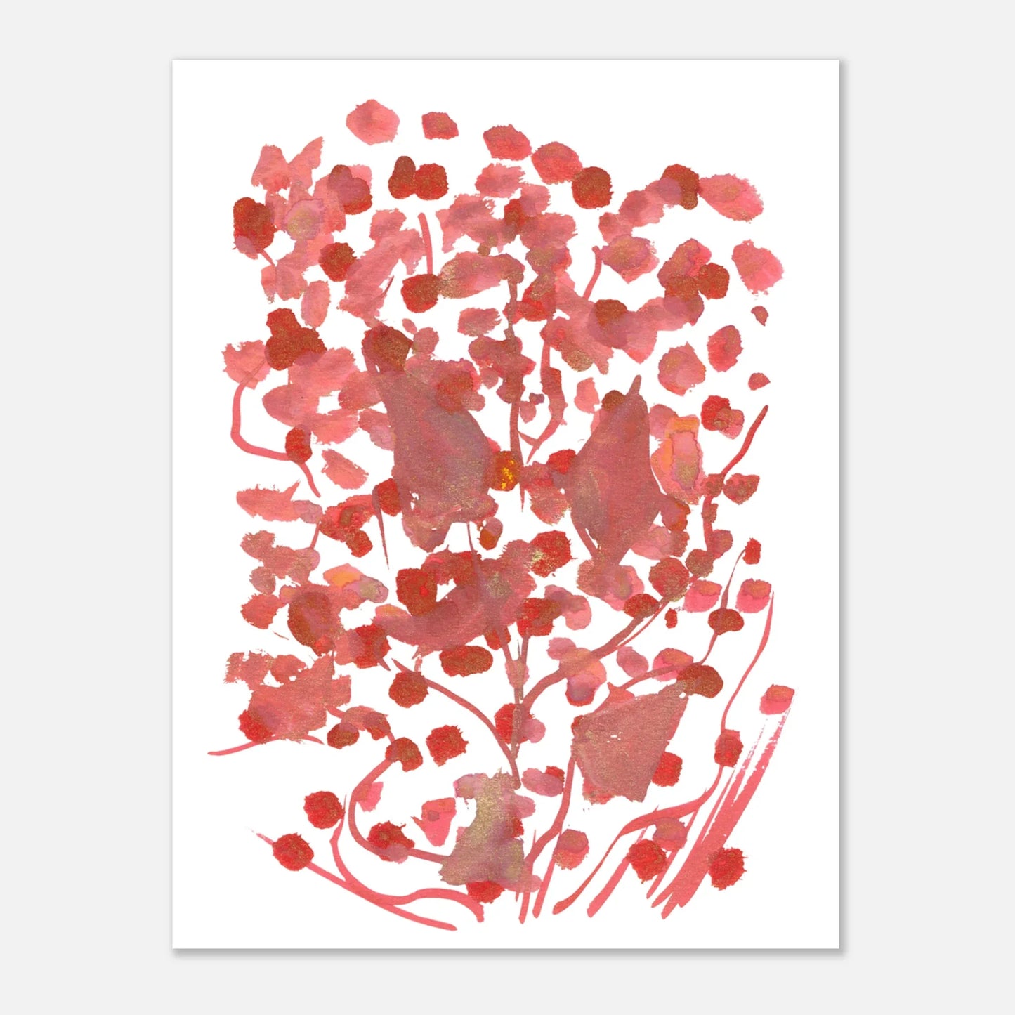 Affiche premium sur papier mat Bois de Rubis – Art mural de qualité supérieure - Laure Leprince - Artiste Peintre