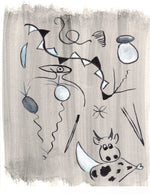 Aquarelle originale Course landaise