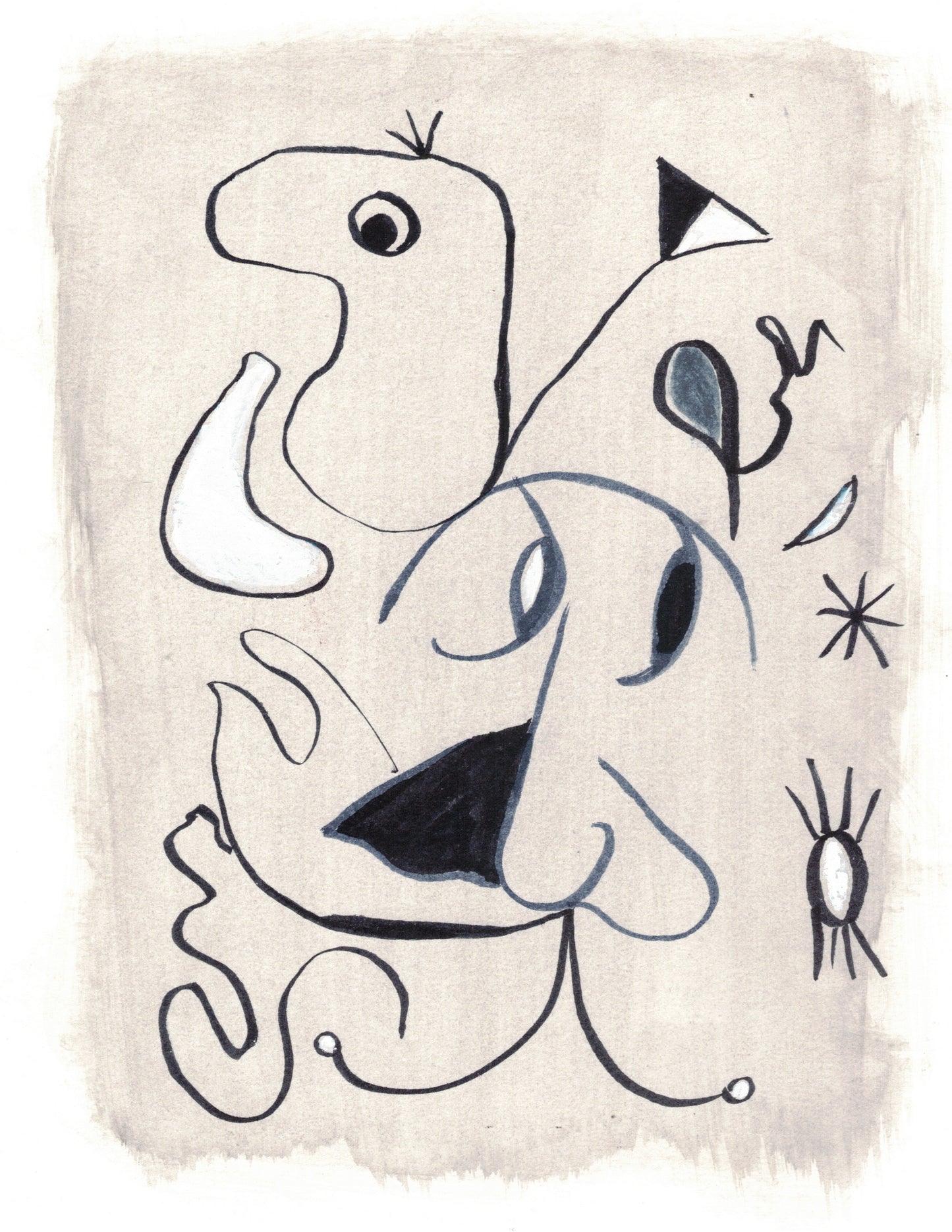 Aquarelle originale L'homme