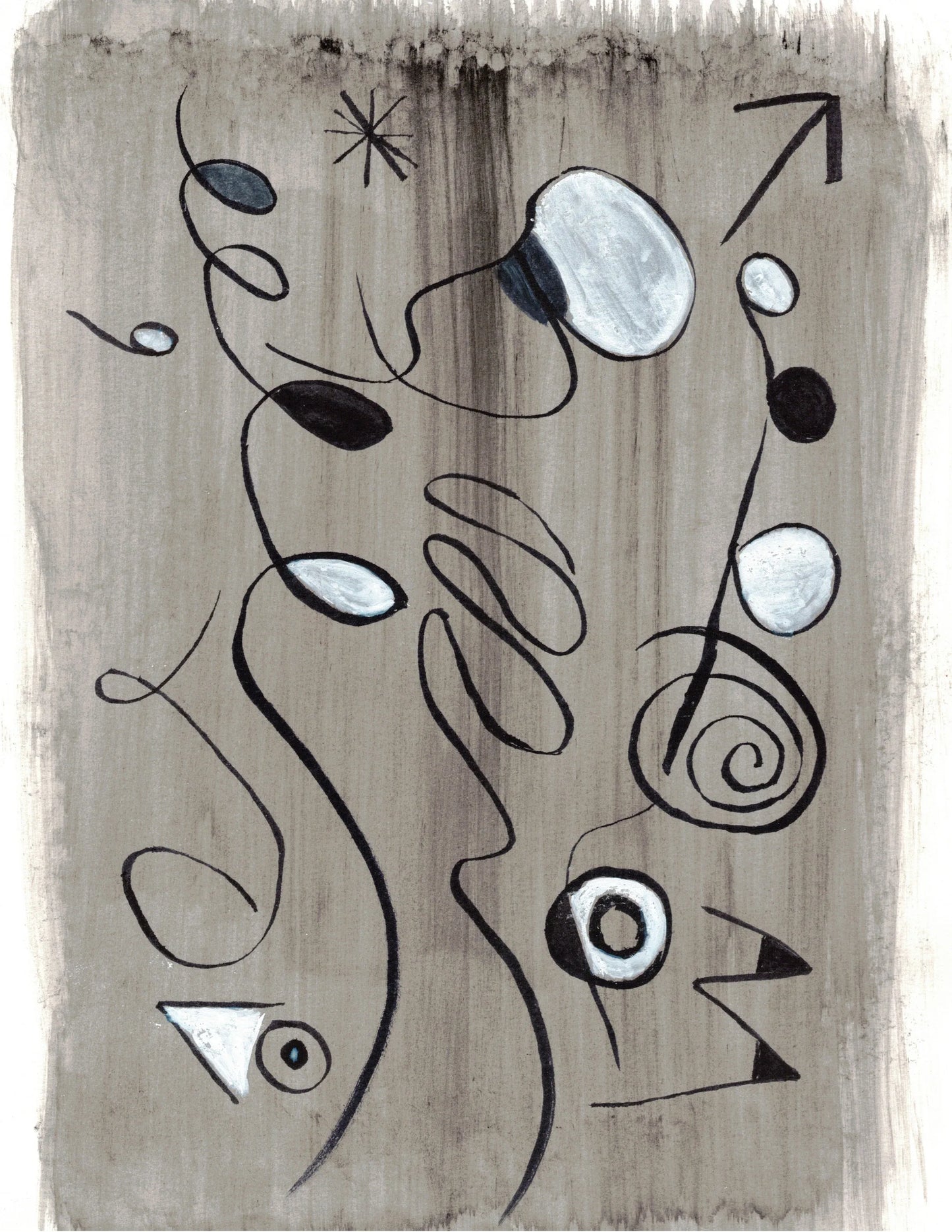 Aquarelle originale Les notes - Laure Leprince - Artiste Peintre