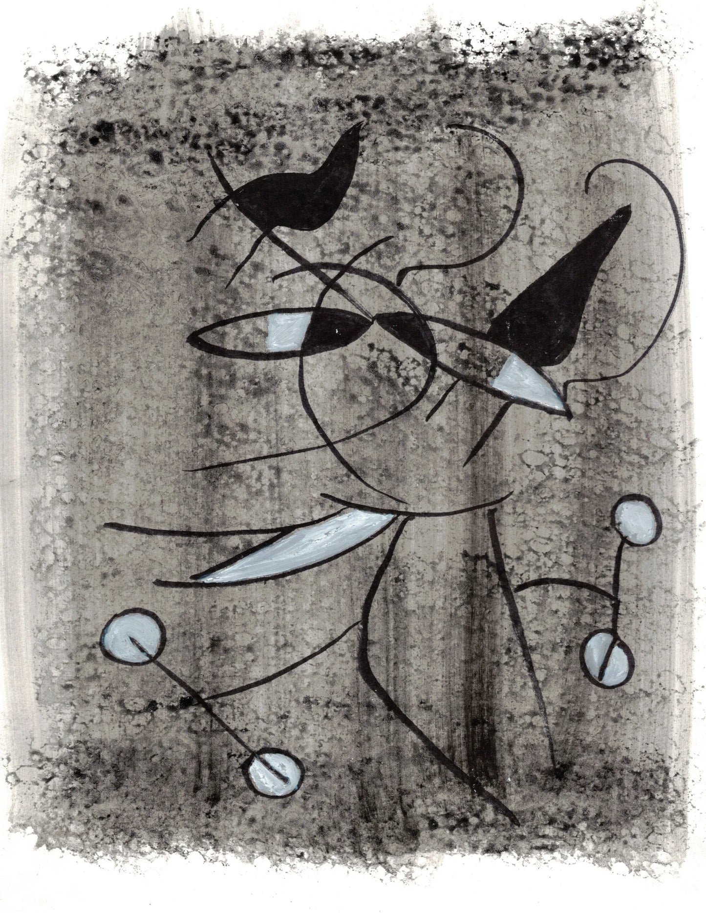 Aquarelle originale Chat Haltérophile - Laure Leprince - Artiste Peintre