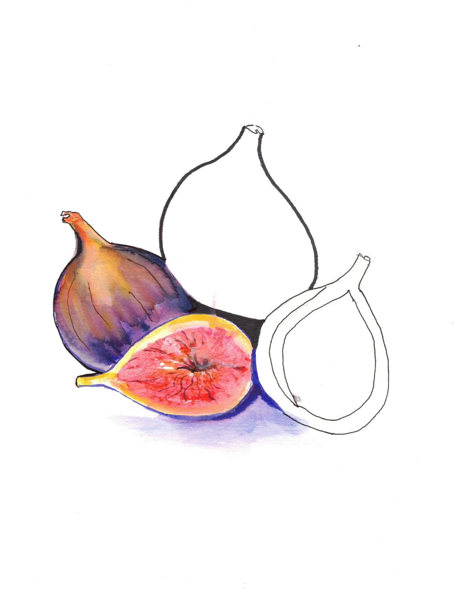 Aquarelle œuvre Originale Numérique 201 - Laure Leprince - Artiste Peintre