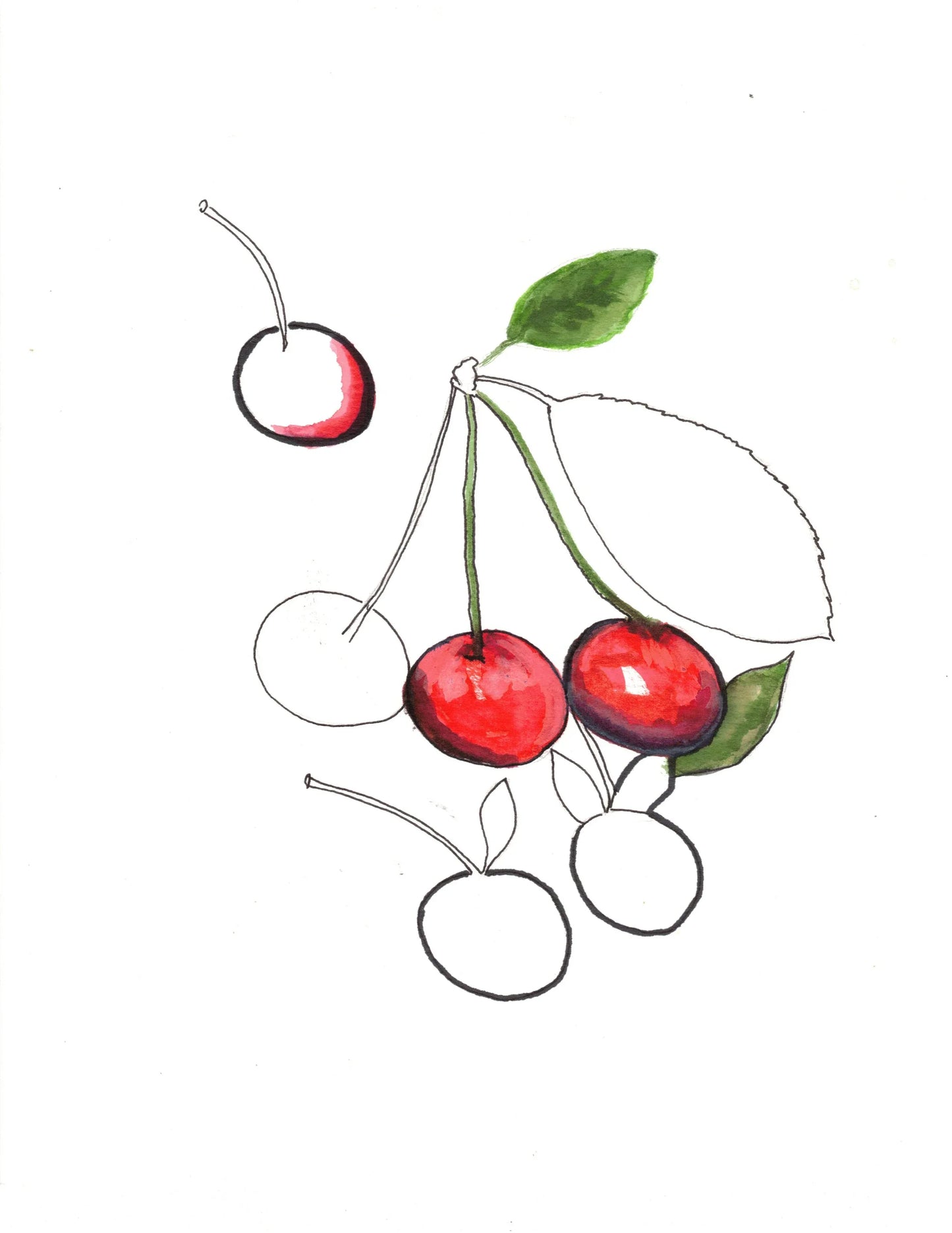 Aquarelle œuvre Originale Numérique 205 - Laure Leprince - Artiste Peintre