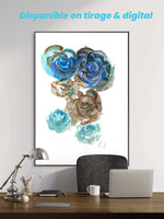 🌊 Tourbillon turquoise – Aquarelle intuitive par Laure Leprince