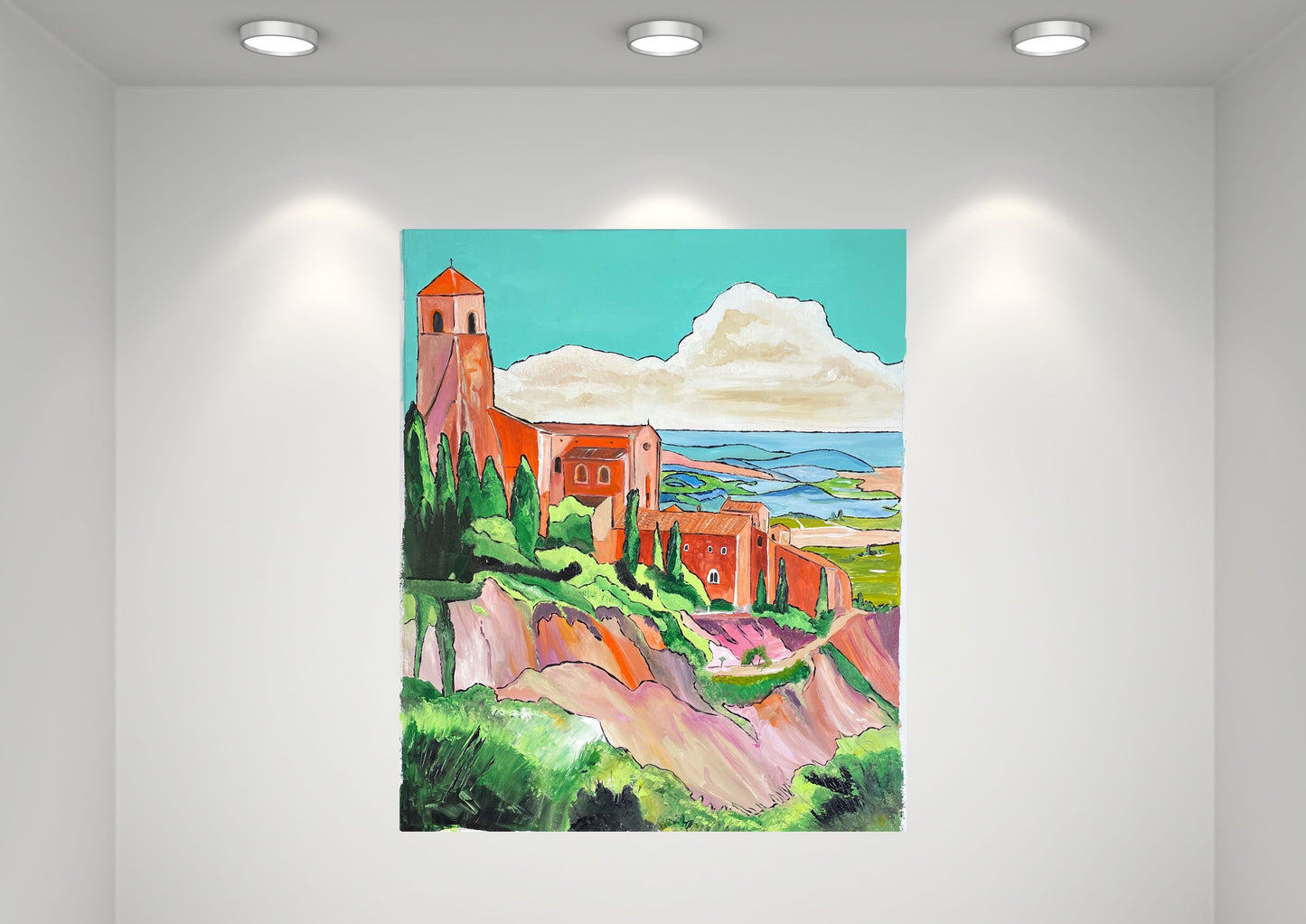 Peinture au Couteau œuvre Originale Numérique Roussillon