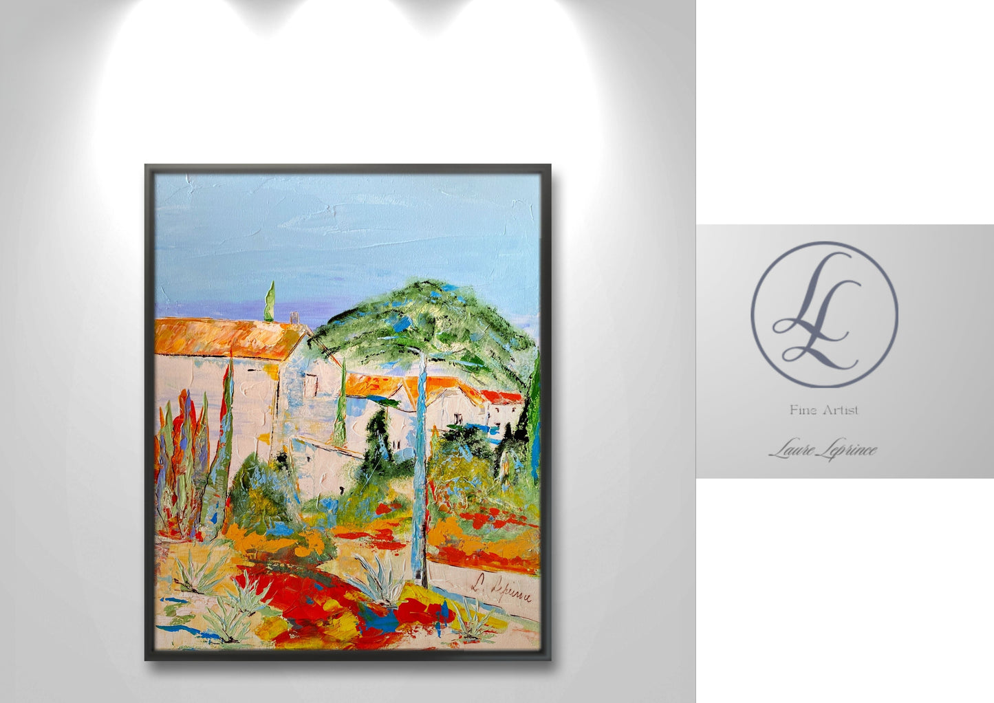 Peinture au Couteau œuvre Originale Numérique Mas Sud de France