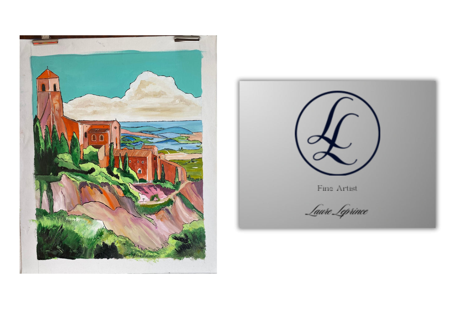 Peinture au Couteau œuvre Originale Numérique Roussillon