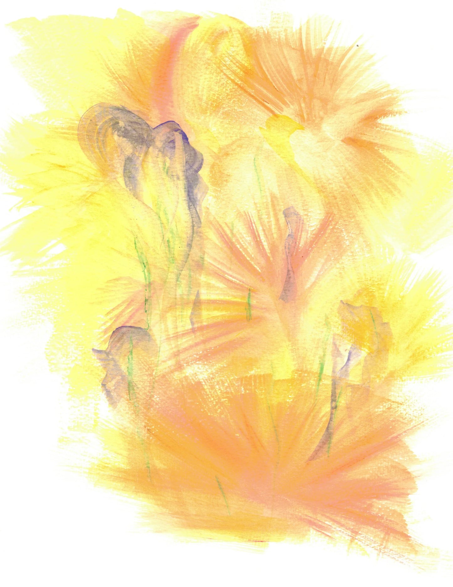 Aquarelle œuvre Originale Numérique | Collection d'art thérapeutique 001 - Laure Leprince - Artiste Peintre