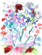 Aquarelle œuvre Originale en téléchargement | Coloriage inversé | Collection d'art thérapeutique 026