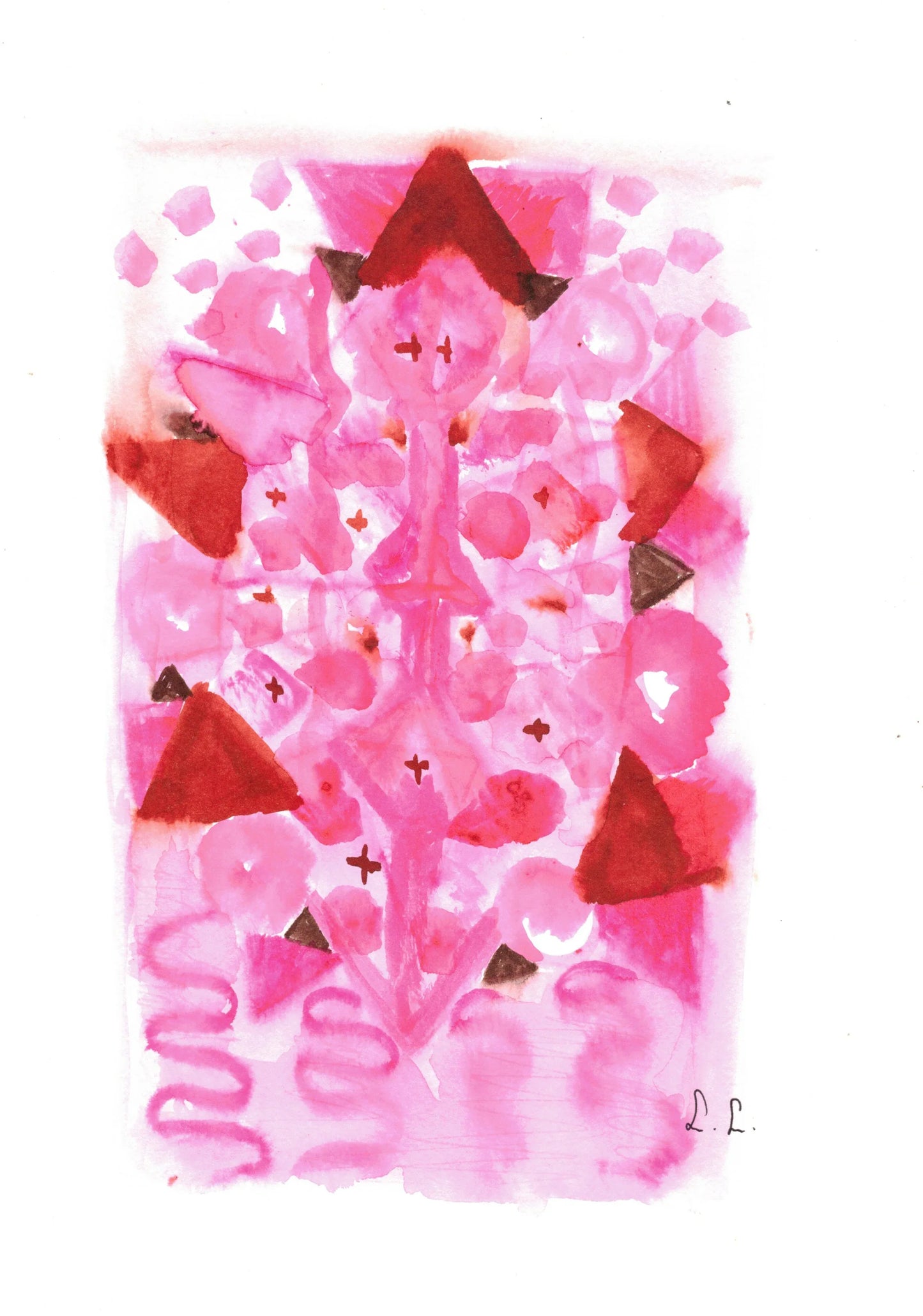 Aquarelle œuvre Originale Numérique 155 - Laure Leprince - Artiste Peintre