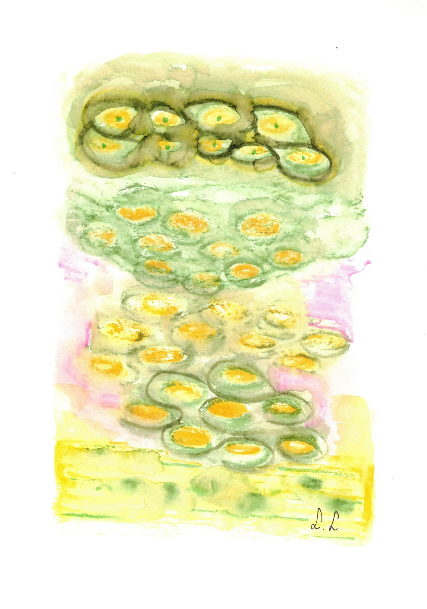 Aquarelle œuvre Originale Numérique 156 - Laure Leprince - Artiste Peintre