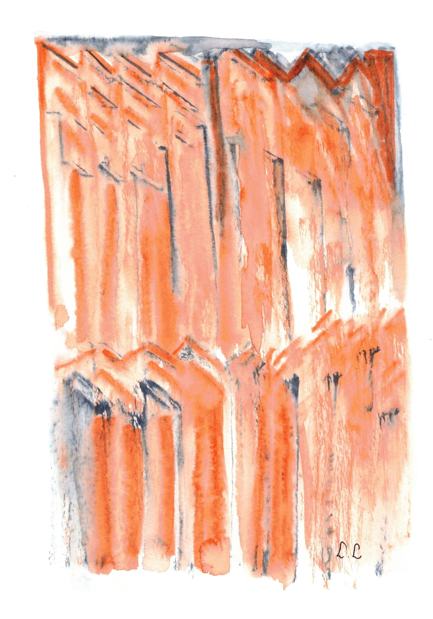 Aquarelle œuvre Originale Numérique 162 - Laure Leprince - Artiste Peintre
