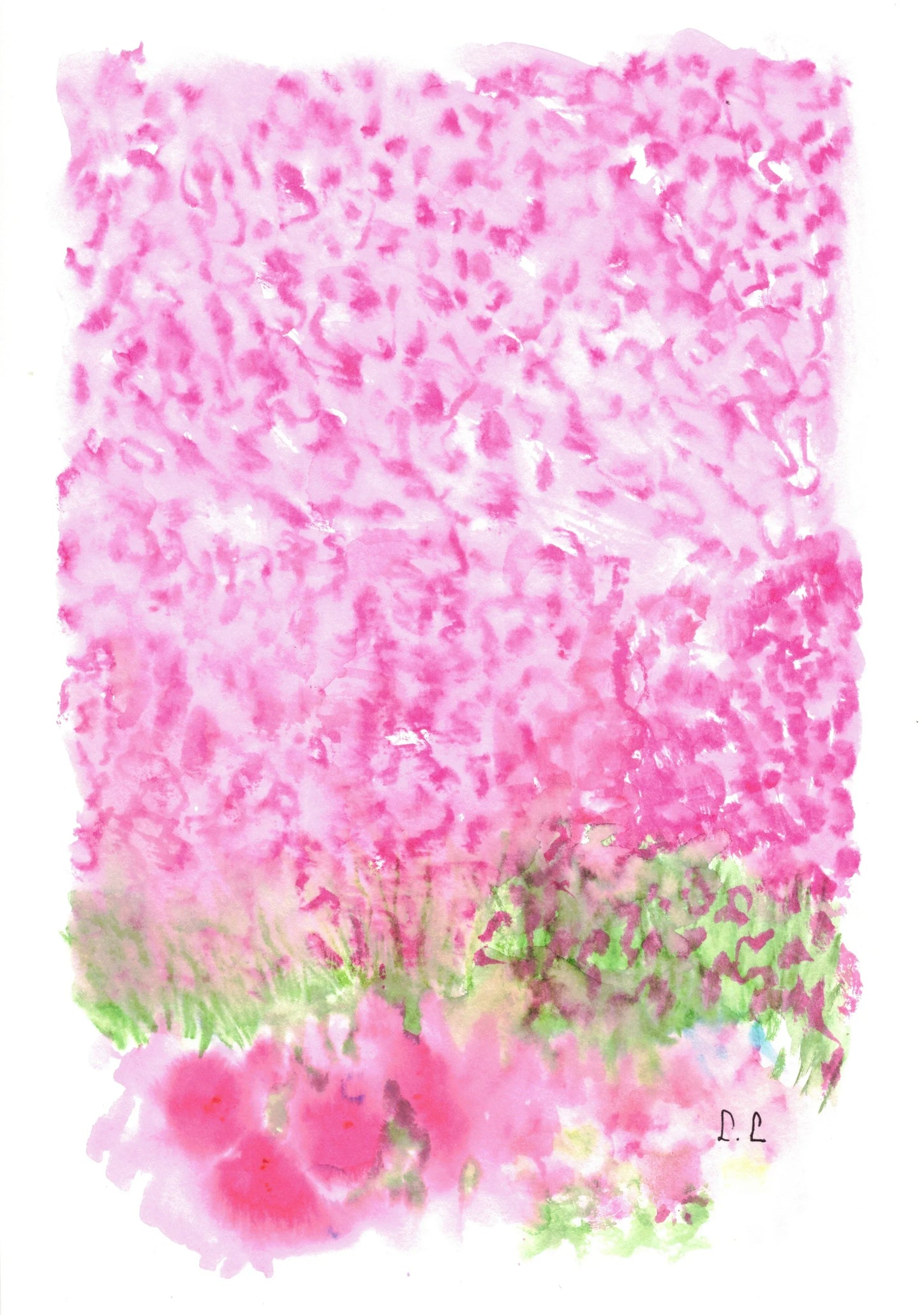 Aquarelle œuvre Originale Numérique 163 - Laure Leprince - Artiste Peintre