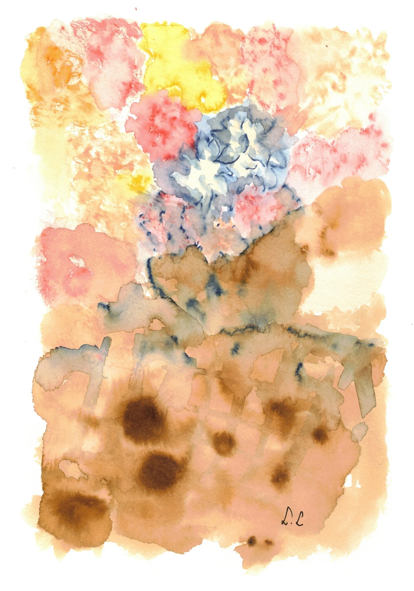 Aquarelle œuvre Originale Numérique 166 - Laure Leprince - Artiste Peintre