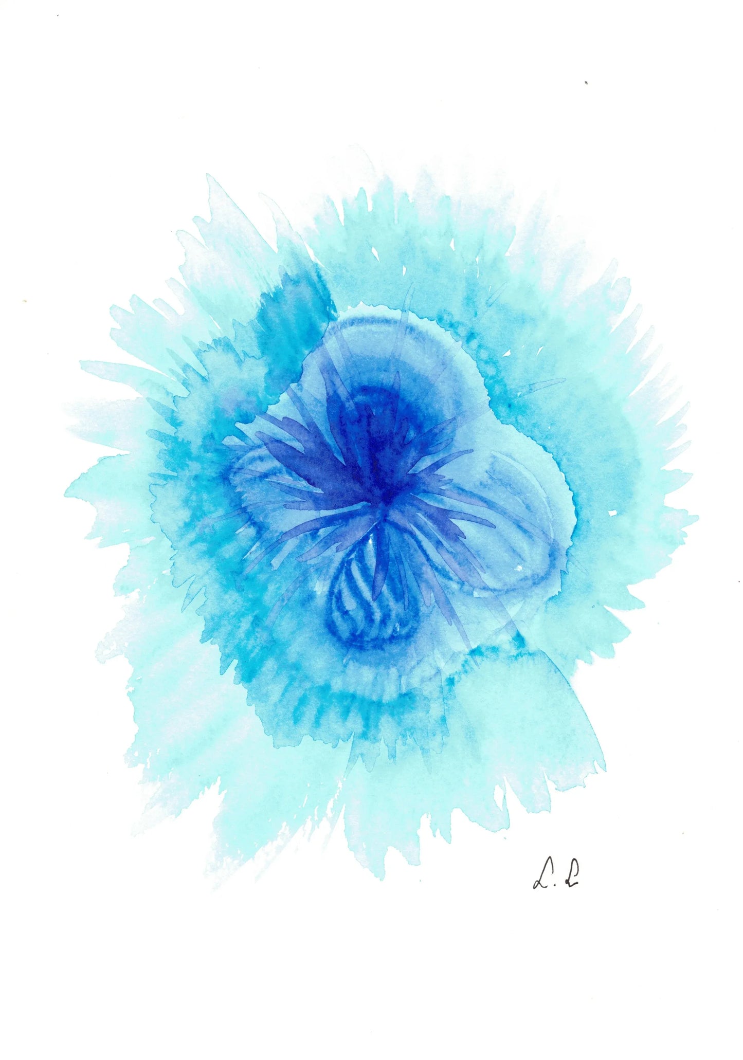 Aquarelle œuvre Originale Numérique 169 - Laure Leprince - Artiste Peintre