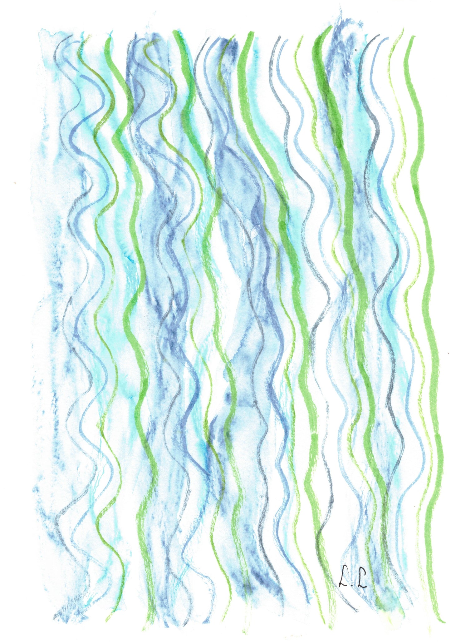 Aquarelle œuvre Originale Numérique 170