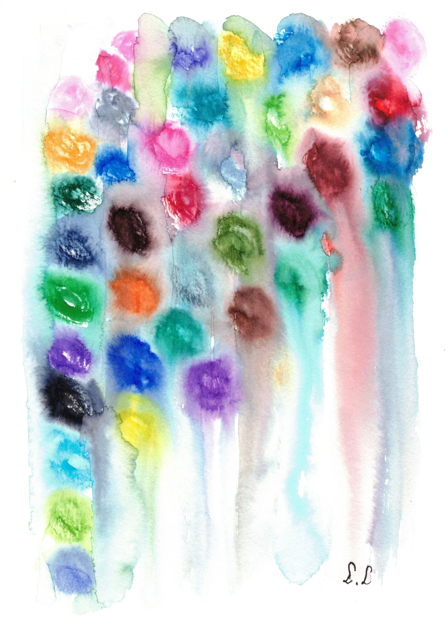 Aquarelle œuvre Originale Numérique 171 - Laure Leprince - Artiste Peintre