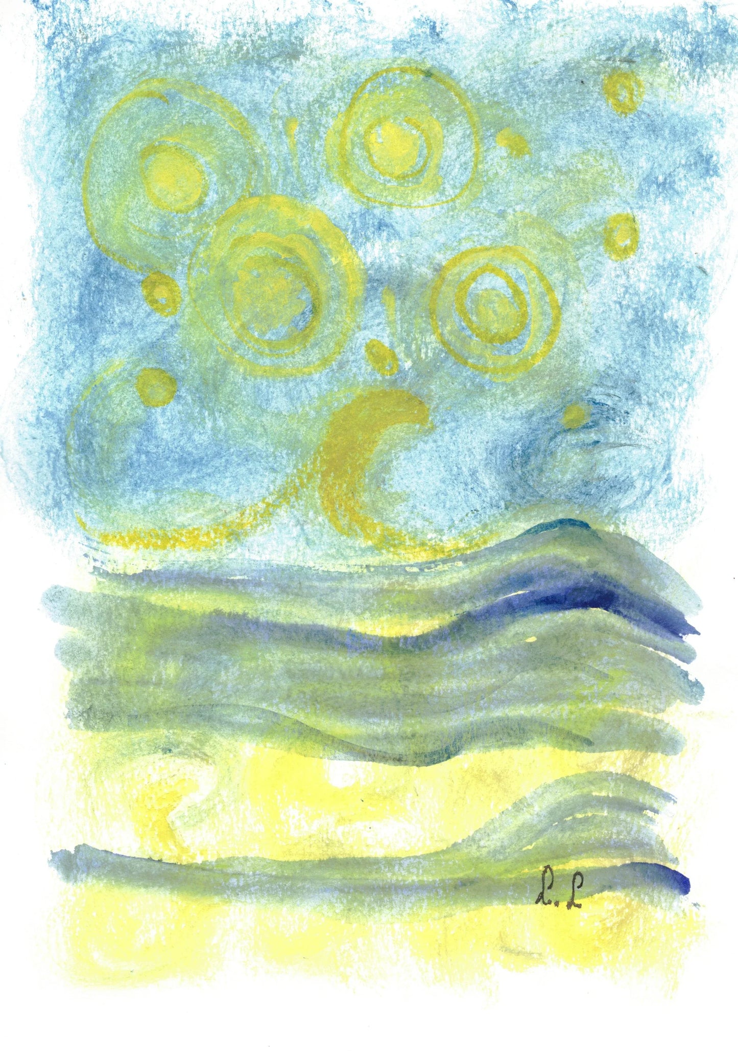 Aquarelle œuvre Originale Numérique 172 - Laure Leprince - Artiste Peintre