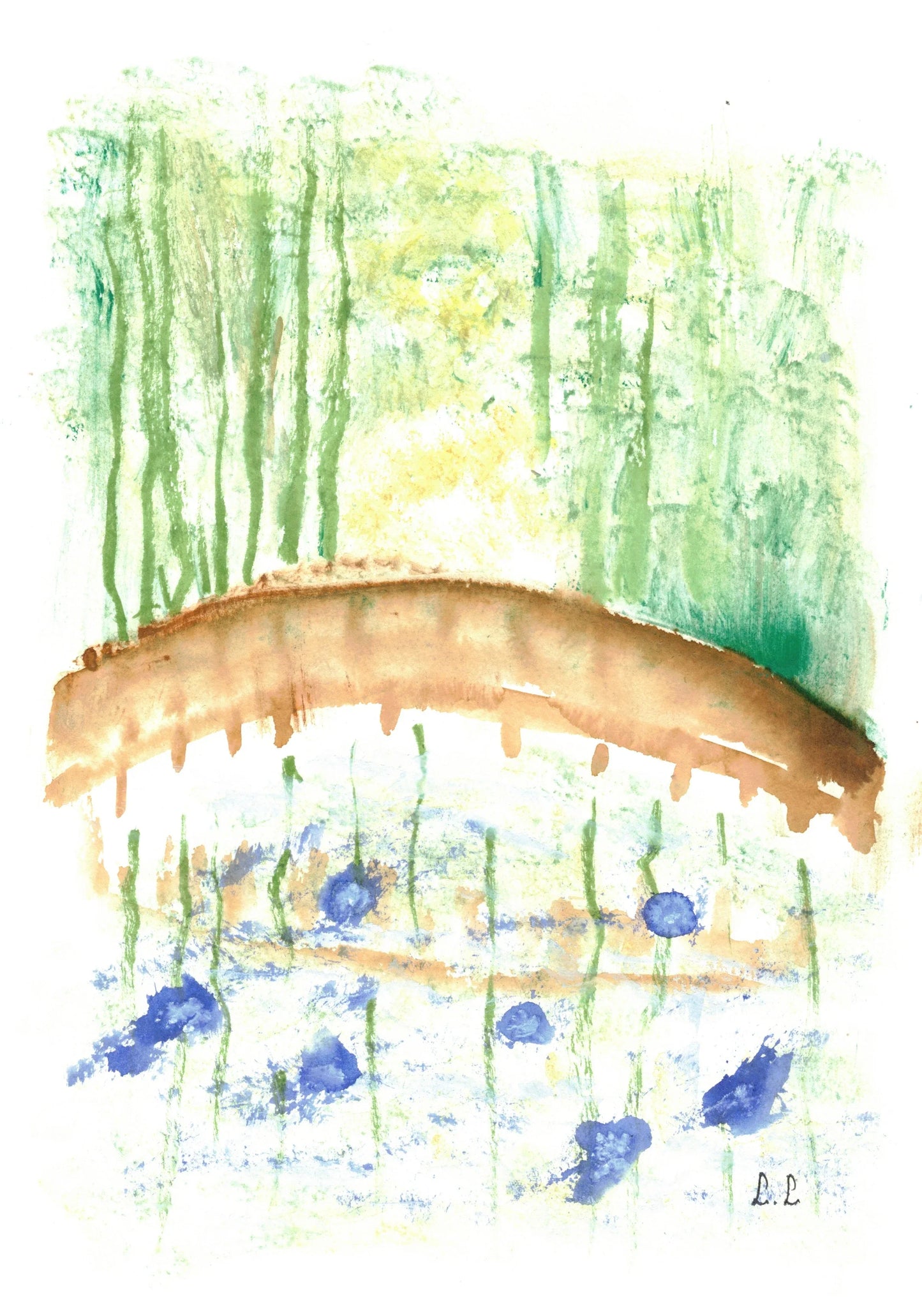Aquarelle œuvre Originale Numérique 174 - Laure Leprince - Artiste Peintre
