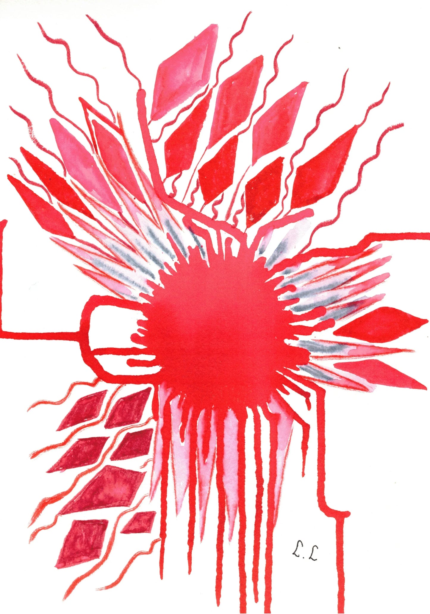 Aquarelle œuvre Originale Numérique 175 - Laure Leprince - Artiste Peintre