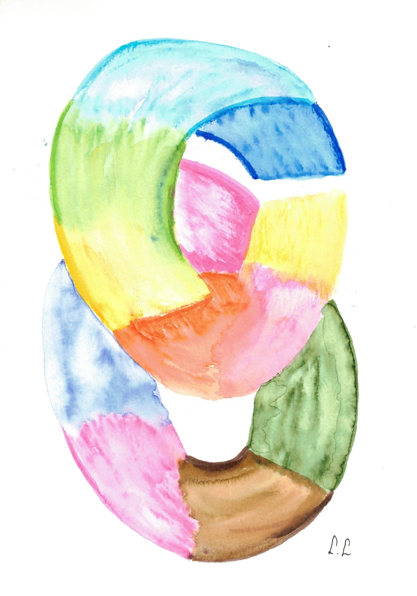 Aquarelle œuvre Originale Numérique 176 - Laure Leprince - Artiste Peintre