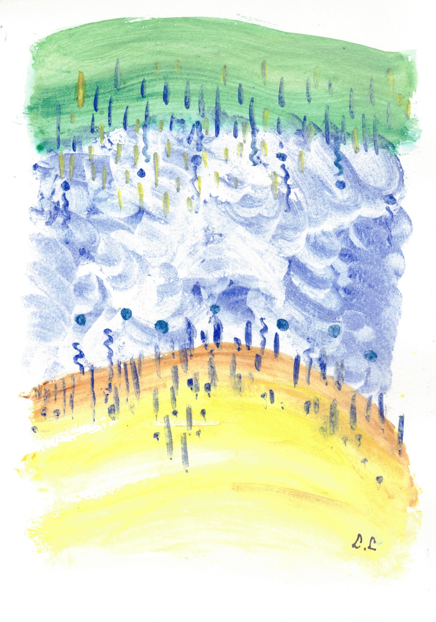 Aquarelle œuvre Originale Numérique 178