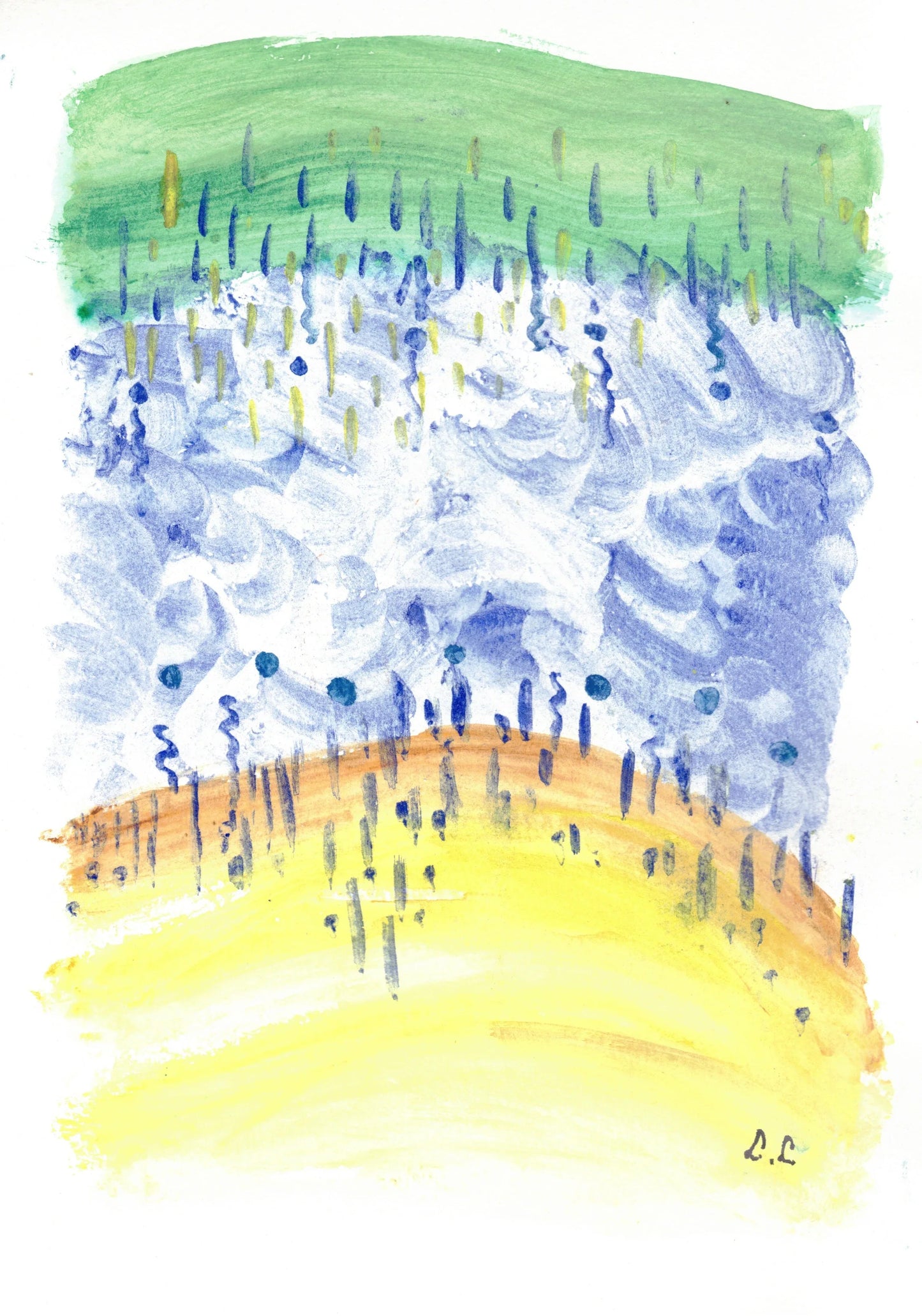Aquarelle œuvre Originale Numérique 178 - Laure Leprince - Artiste Peintre