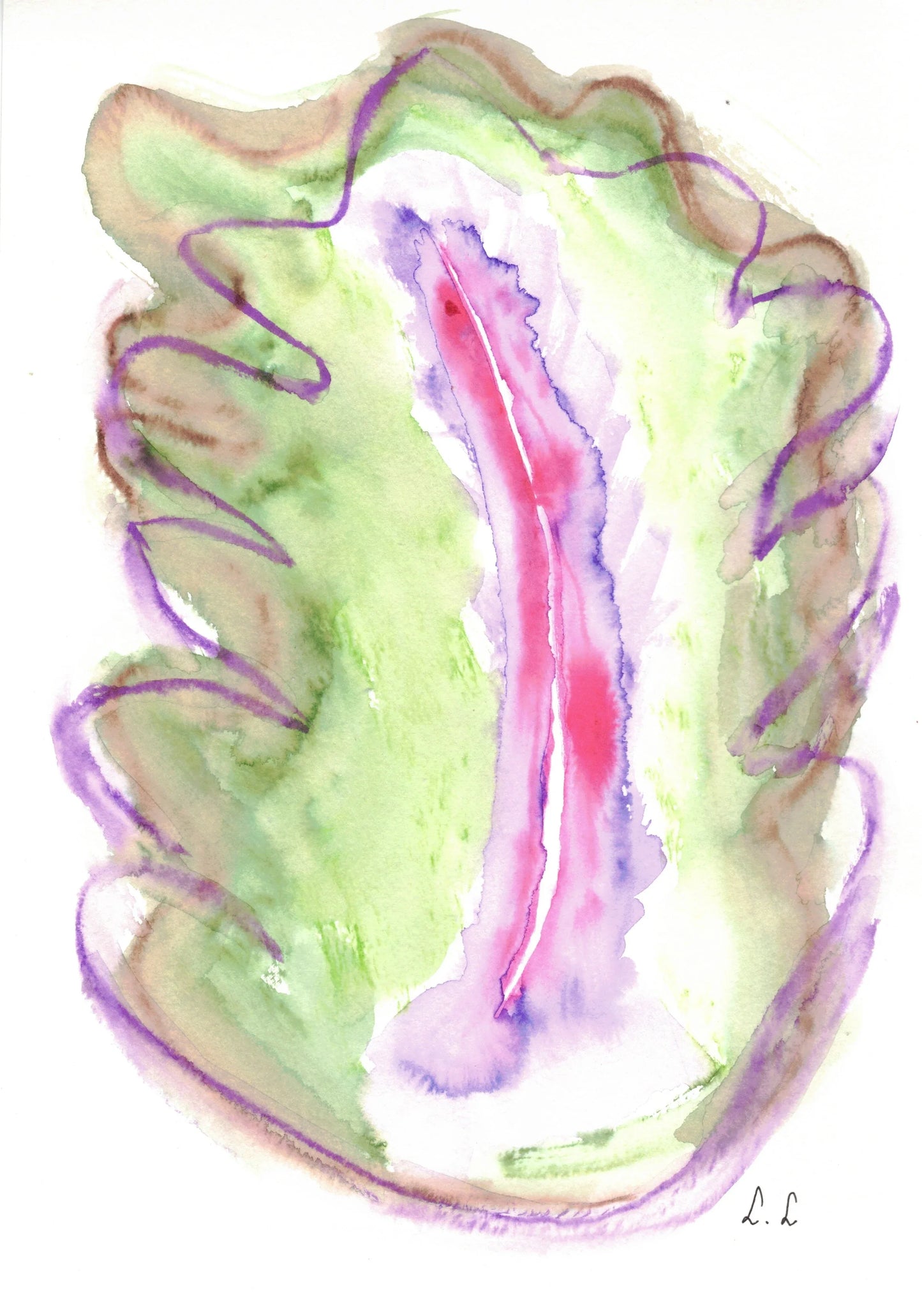 Aquarelle œuvre Originale Numérique 182 - Laure Leprince - Artiste Peintre