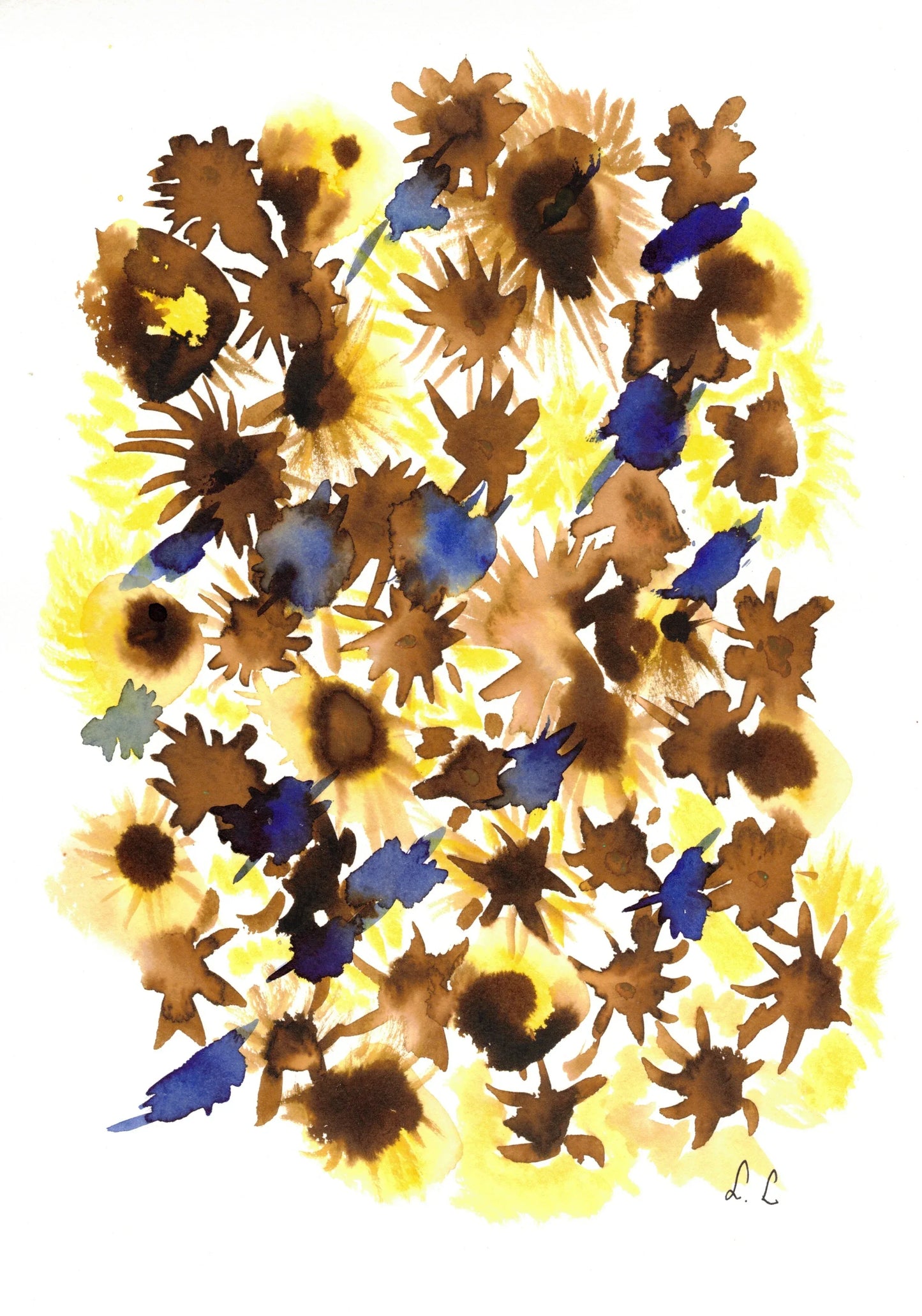 Aquarelle œuvre Originale Numérique 183 - Laure Leprince - Artiste Peintre