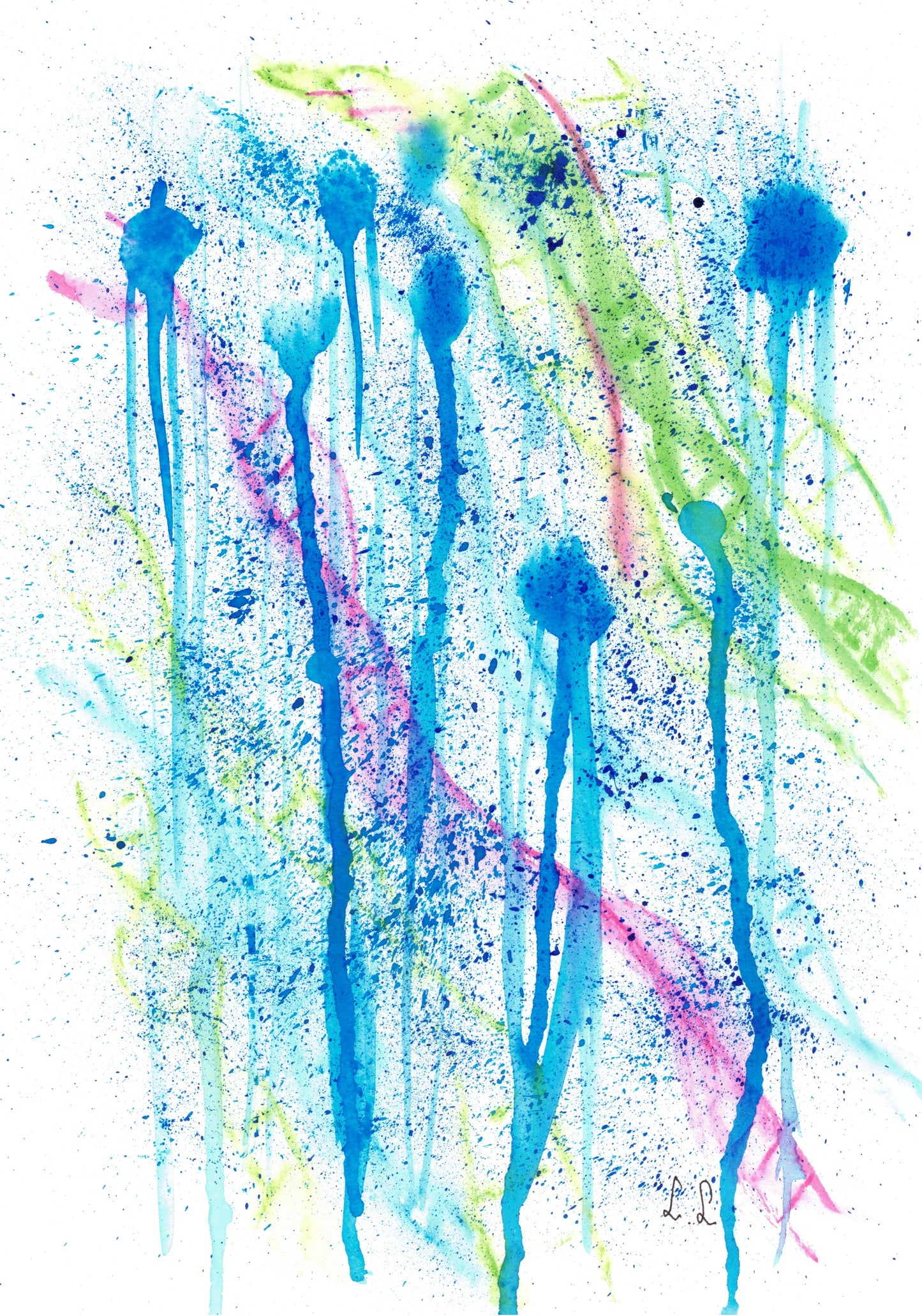 Aquarelle œuvre Originale Numérique 186