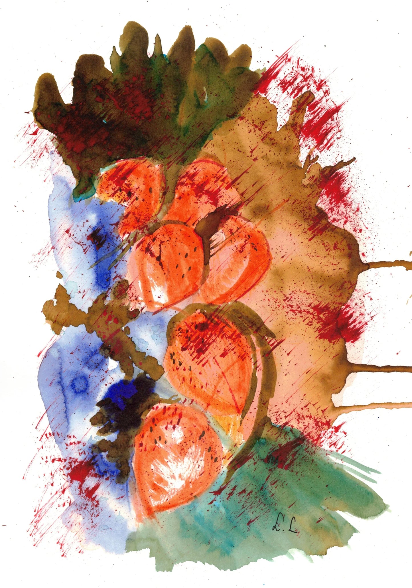 Aquarelle œuvre Originale Numérique 188 - Laure Leprince - Artiste Peintre