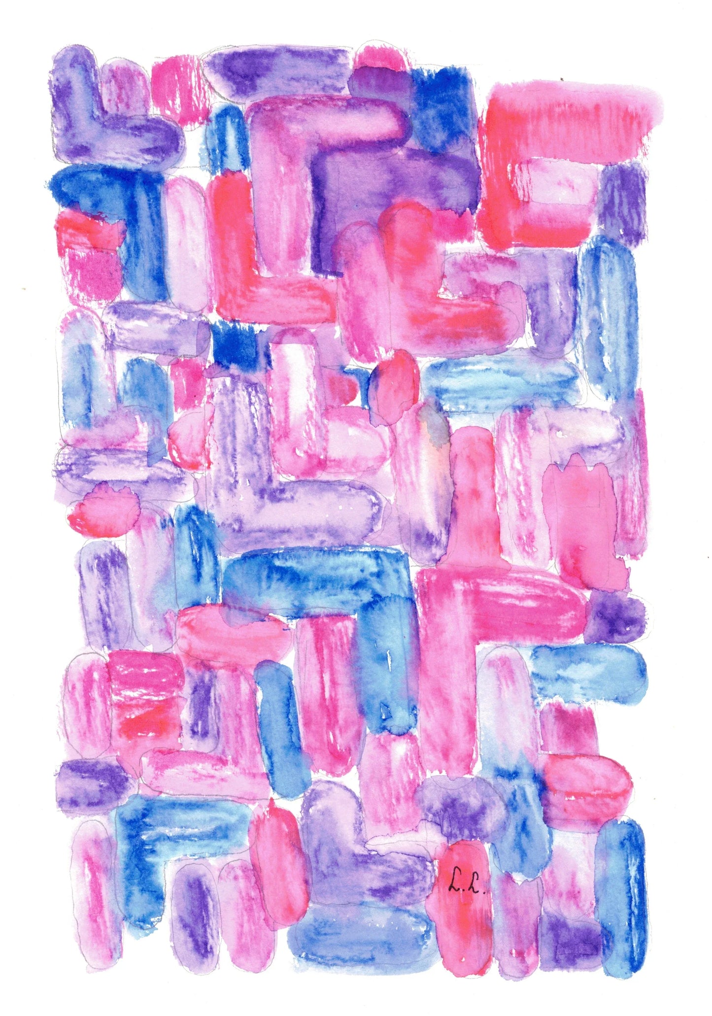 Aquarelle œuvre Originale Numérique 189 - Laure Leprince - Artiste Peintre