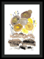 Abstract Floral Composition - Framed Print