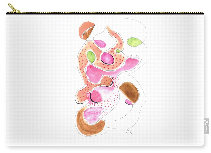 Abstract Organic Forms Morophologies Roses - Zip Pouch