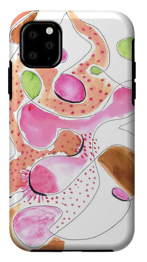 Abstract Organic Forms Morophologies Roses - Phone Case