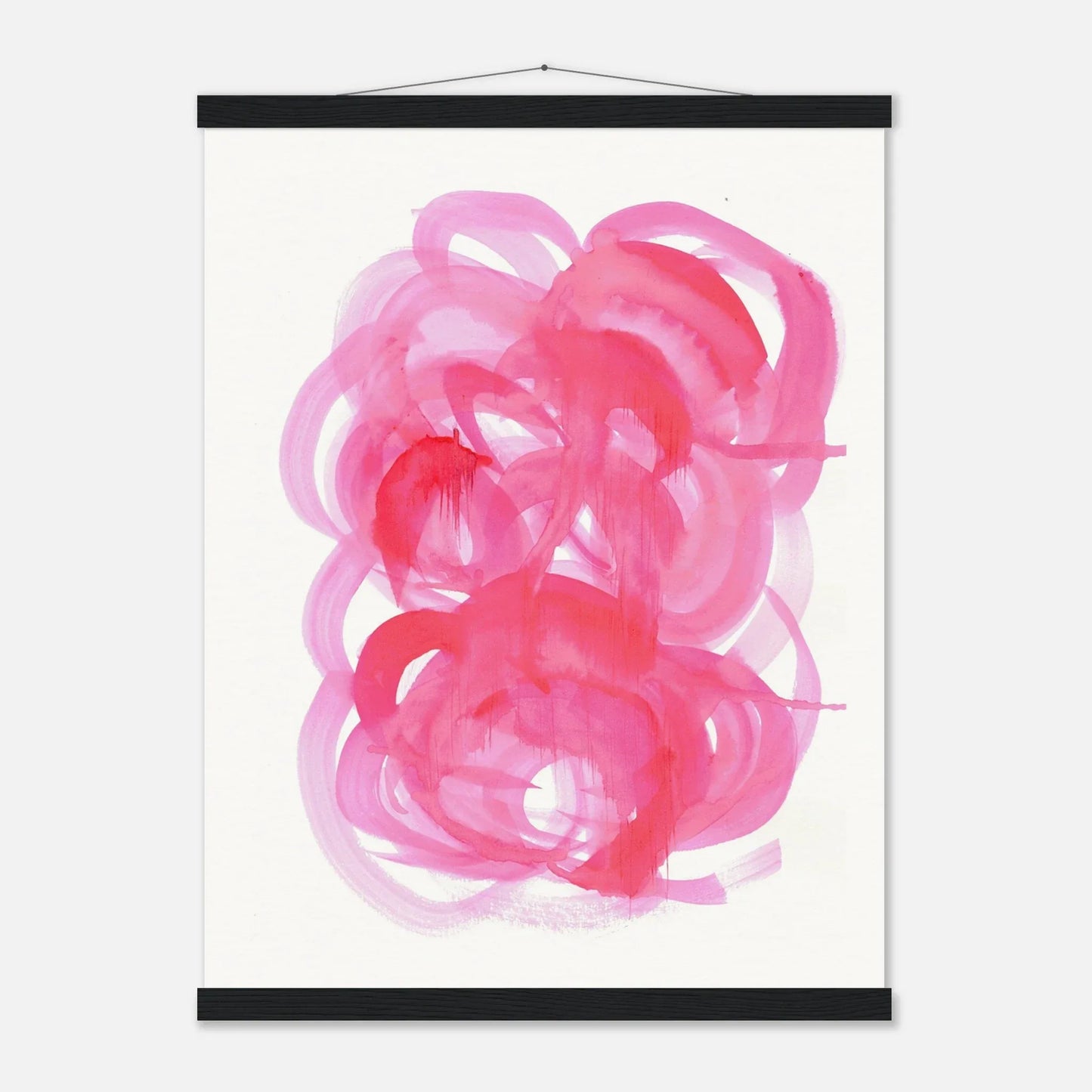 Museum-Quality Matte Paper Poster with Hanger Ruby Drift - Laure Leprince - Artiste Peintre