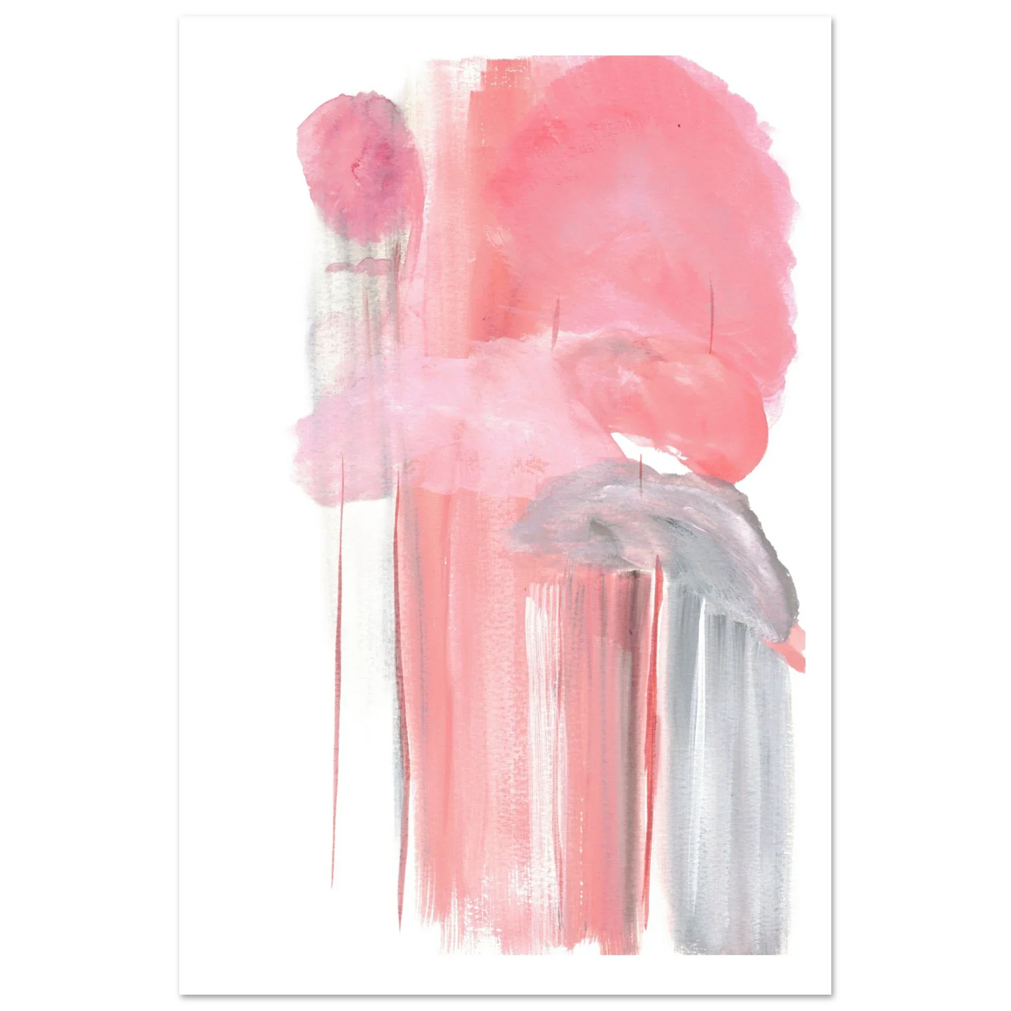 Affiche Premium Papier Mat Blush Cascade – Par l'Artiste Cotée Laure Leprince - Laure Leprince - Artiste Peintre