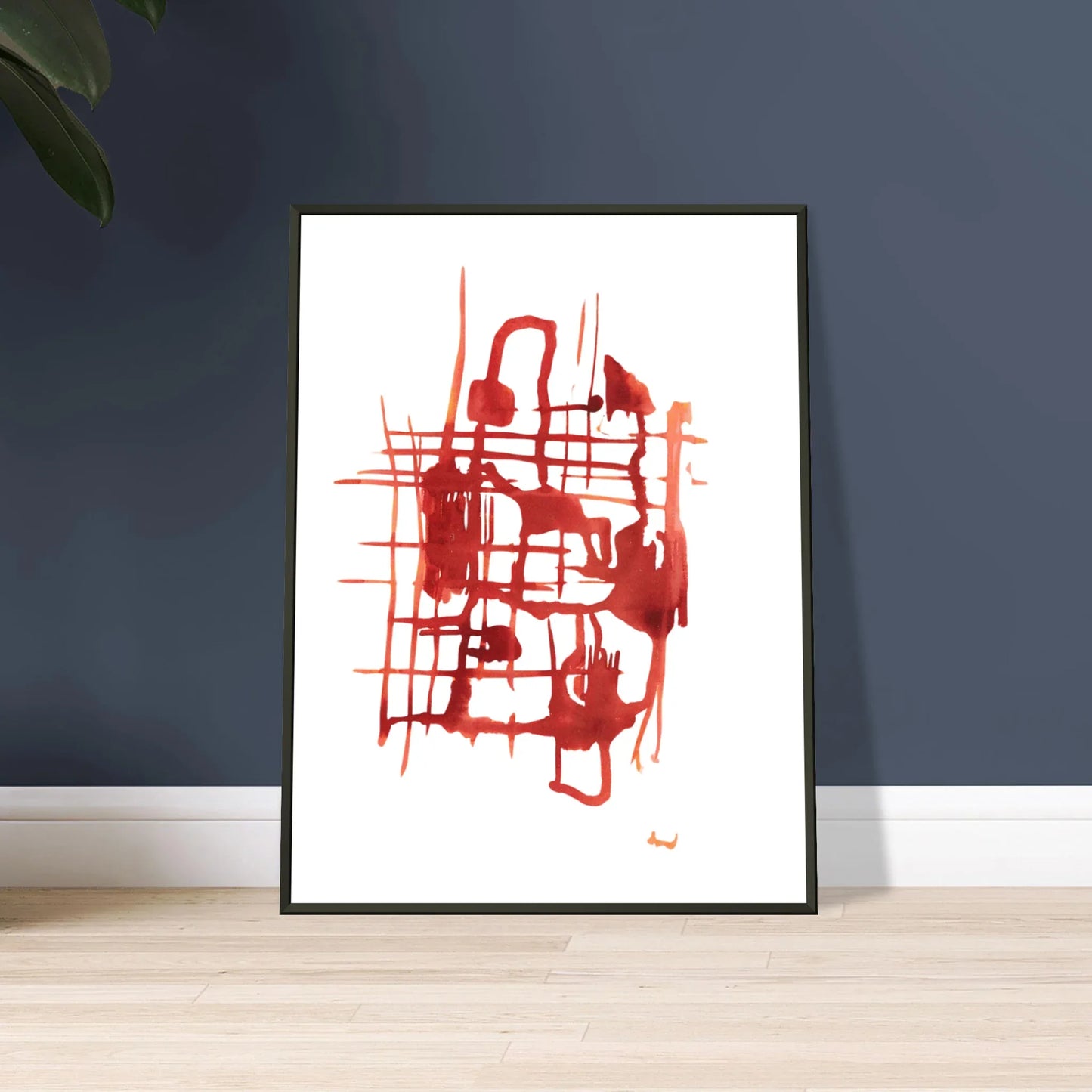 Classic Semi-Glossy Paper Metal Framed Poster Solar Frame - Laure Leprince - Artiste Peintre