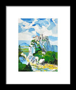 Castle on Rocky Cliff - Framed Print